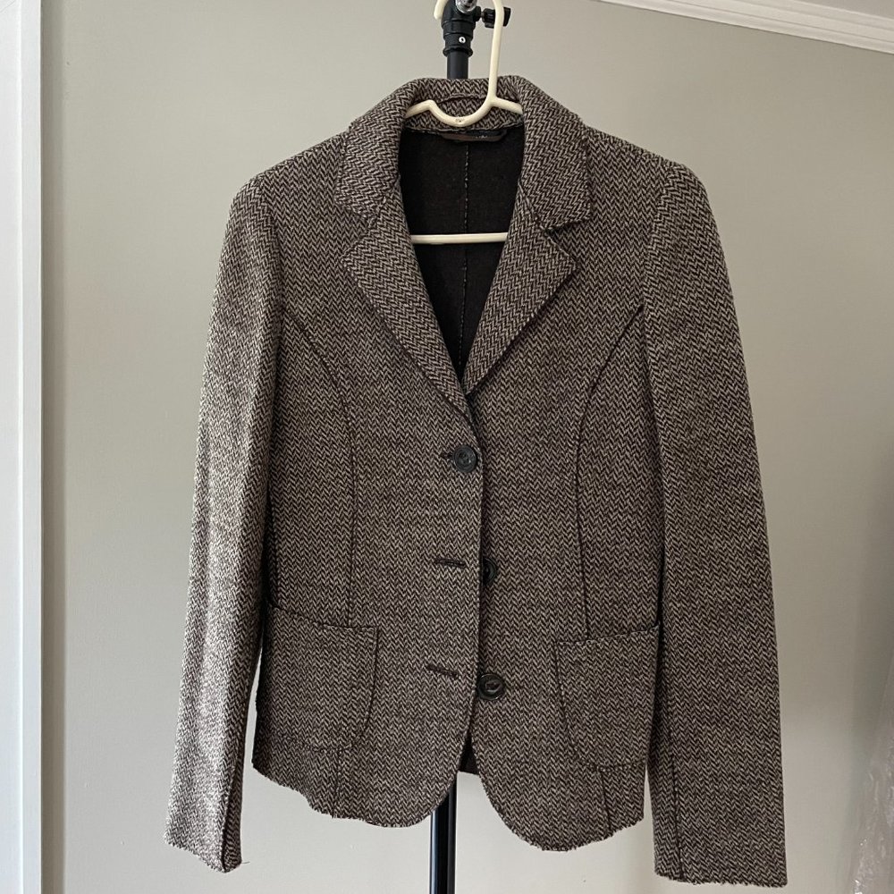 Weekend Max Mara Brown Tweed Blazer